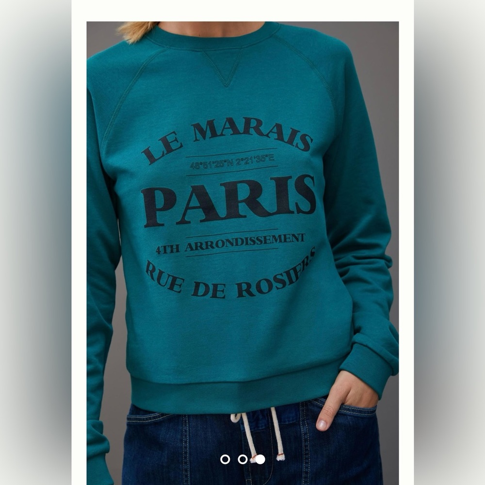 Anthropologie Paris Graphic Sweatshirt